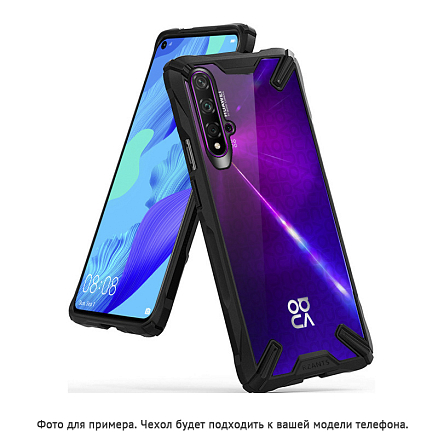 Чехол для Xiaomi Redmi Note 9 гибридный Rzants Military черный