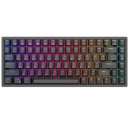 Клавиатура беспроводная Bluetooth Royal Kludge RK84 RK Red механическая с подсветкой игровая черная