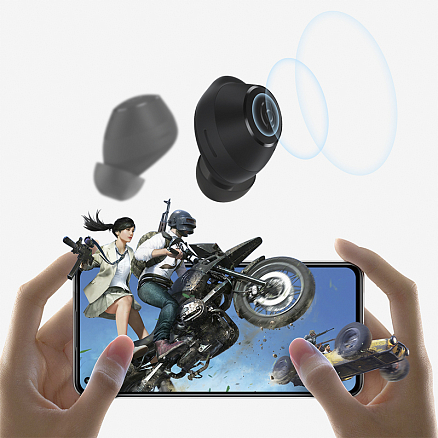 Наушники TWS беспроводные Haylou GT1 2022 вакуумные с микрофоном черные