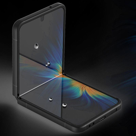 Пленка защитная Samsung Galaxy Z Flip 4 на внутренний и внешний экран WhiteStone Dome Premium Film прозрачная