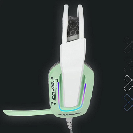 Наушники Blackzid H1 Testudo полноразмерные с микрофоном и RGB подсветкой игровые