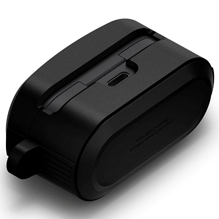 Чехол для наушников Sony WF-1000XM4 гелевый Spigen Rugged Armor черный
