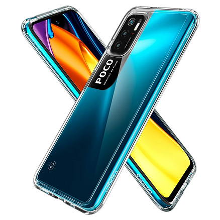 Чехол для Xiaomi Redmi Note 10 5G, Poco M3 Pro гибридный Spigen SGP Ultra Hybrid прозрачный