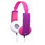 Наушники для детей JVC HA-KD5 накладные розовые с фиолетовым
