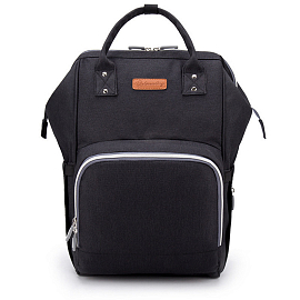 Рюкзак (сумка) Ankommling LD24 для мамы с отделением для бутылочек и USB-портом черный