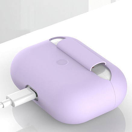 Чехол для наушников AirPods, AirPods 2 для полной защиты Tech-Protect Icon сиреневый