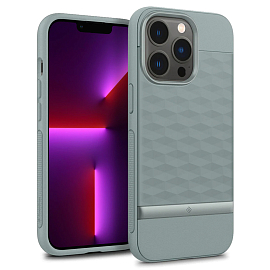 Чехол для iPhone 13 Pro гибридный Spigen Caseology Parallax серо-зеленый