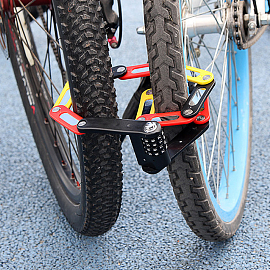 Замок для велосипеда складной с кодовым замком ULAC LK-X5 черный