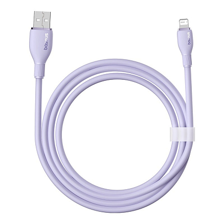 Кабель USB - Lightning для зарядки iPhone 2 м 2.4A Baseus Pudding фиолетовый