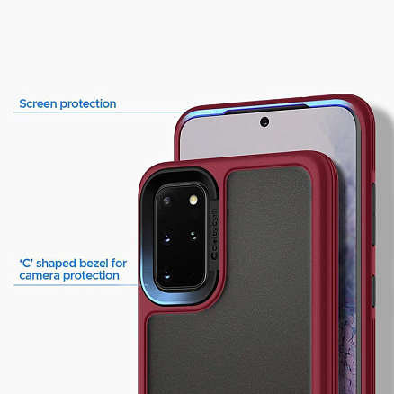 Чехол для Samsung Galaxy S20 гибридный Spigen Сyrill Color Brick бордовый