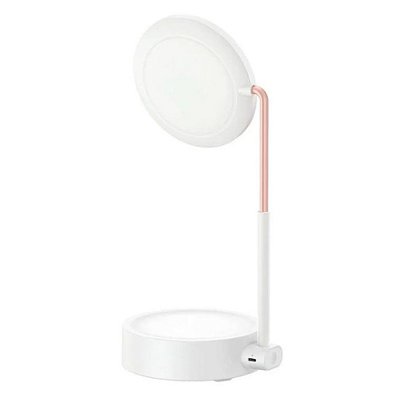 Зеркало для макияжа с подсветкой настольное Baseus Beauty Lighted Makeup Mirror белое