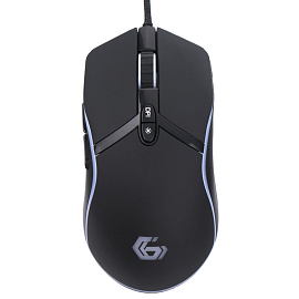 Мышь проводная USB оптическая Gembird MG-810 с подсветкой 7 кнопок 3200 dpi игровая черная