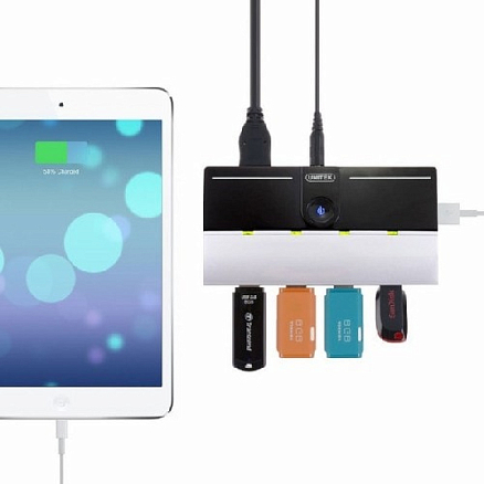 USB 3.0 HUB (разветвитель) на 4 порта активный ток 2А Unitek Y-3178