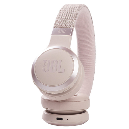 Наушники беспроводные Bluetooth JBL Live 460NC накладные с микрофоном и активным шумоподавлением розовые