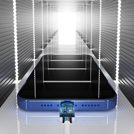 Кабель USB - Lightning для зарядки iPhone 1,5 м 2.4А Baseus Simple Wisdom белый 2 шт.