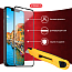 Защитное стекло для Huawei P40 Lite на весь экран противоударное Intaleo Full Glue черное