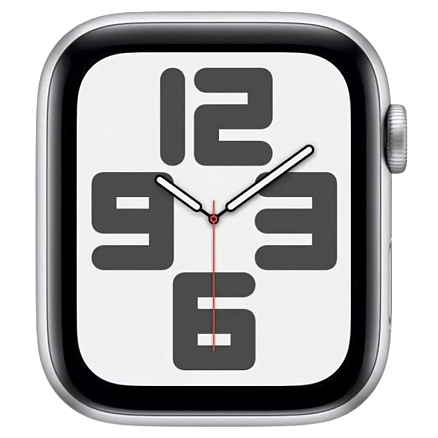 Умные часы Apple Watch SE 2 GPS 2024 40 мм с синим силиконовым ремешком серебристые