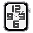 Умные часы Apple Watch SE 2 GPS 2024 40 мм с синим силиконовым ремешком серебристые