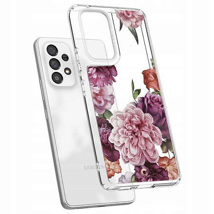 Чехол для Samsung Galaxy A53 гибридный Spigen Cyrill Cecile Rose Floral прозрачный