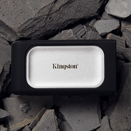 Внешний SSD накопитель Kingston XS2000 1TB Type-C USB 3.2 Gen2x2 серебристый
