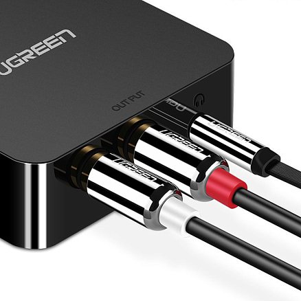 Аудио декодер SPDIF Toslink и Coaxial в 2RCA и 3,5 мм Ugreen 30523 с питанием