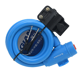 Замок для велосипеда тросовый Bike Lock 02 синий