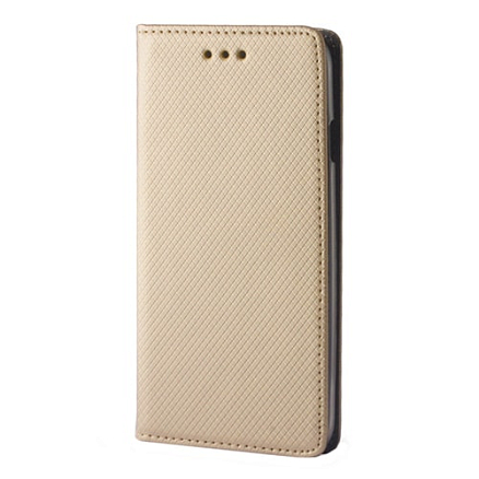 Чехол для Huawei Y6 II Compact кожаный - книжка GreenGo Smart Magnet золотистый