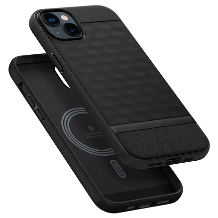 Чехол для iPhone 14 гибридный Spigen Caseology Parallax MagSafe черный
