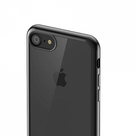 Чехол для iPhone 7, 8 гелевый SwitchEasy Flash прозрачный серый