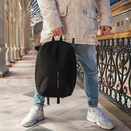 Рюкзак XD Design Bobby Soft с отделением для ноутбука до 15,6 дюйма и USB портом антивор черный