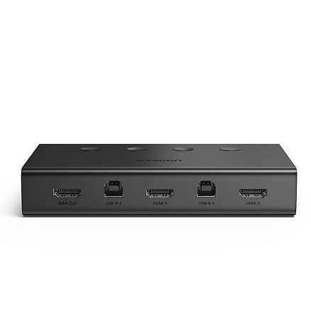 KVM переключатель на 4 компьютера HDMI, USB 2.0 Ugreen CM293 черный