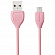 Кабель USB - MicroUSB для зарядки 1 м 1.3А Remax Lesu розовый