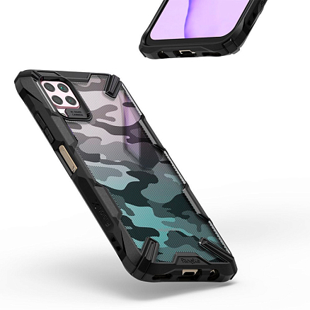 Чехол для Huawei P40 Lite гибридный Ringke Fusion X Design Camo черный