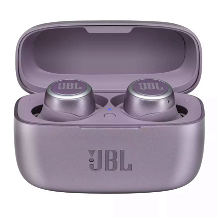 Наушники беспроводные Bluetooth JBL Live 300 TWS вакуумные с микрофоном фиолетовые