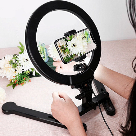 Держатель настольный для кольцевой лампы