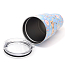 Термокружка Rambler Tumbler 900мл Pattern Reindeer голубая