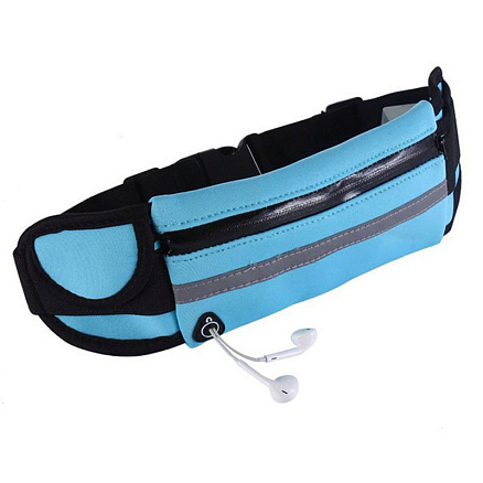 Сумка на пояс спортивная Hurtel Ultimate голубая