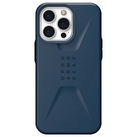 Чехол для iPhone 13 Pro гибридный для экстремальной защиты Urban Armor Gear UAG Civilian синий