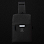 Рюкзак однолямочный WiWU Odyssey Cross Body с отделением для планшета и USB портом черный