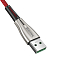 Кабель USB - MicroUSB для зарядки 1 м 4А плетеный Baseus Waterdrop (быстрая зарядка) красный