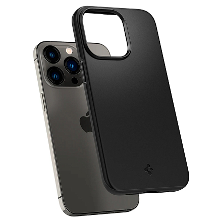 Чехол для iPhone 13 Pro пластиковый тонкий Spigen Thin Fit черный
