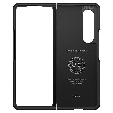 Чехол для Samsung Galaxy Z Fold 3 гибридный для экстремальной защиты Spigen Tough Armor черный