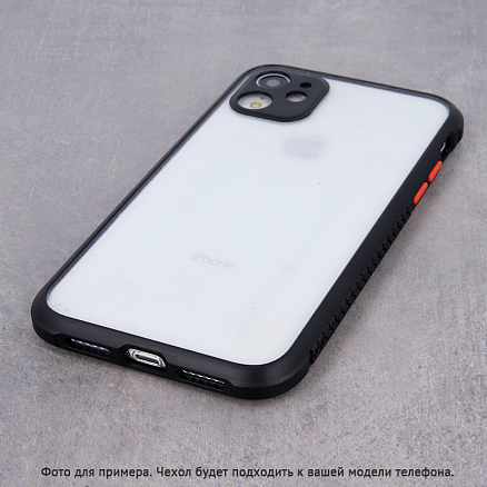 Чехол для iPhone 12 Pro Max гибридный GreenGo Defender Hybrid прозрачно-черный