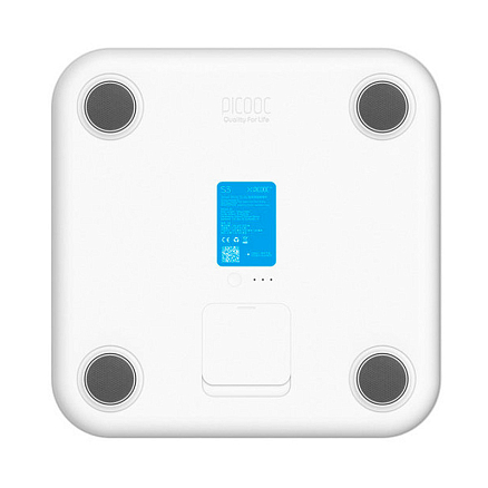 Умные напольные весы Picooc S3 (Wi-Fi, Bluetooth) размер 33х33 см белые