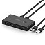 USB 2.0 переключатель 2x4 порта (2 USB входа на 4 USB выхода) Ugreen US216 черный