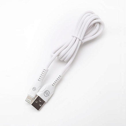 Кабель USB - Lightning для зарядки iPhone 1 м 3A Digitalpart LC-303 белый