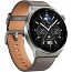 Умные часы Huawei Watch GT 3 Pro ODN-B19 с кожаным ремешком серые
