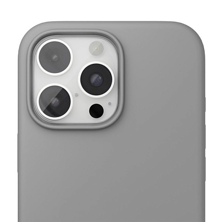 Чехол для iPhone 16 Pro силиконовый VLP Aster MagSafe серый