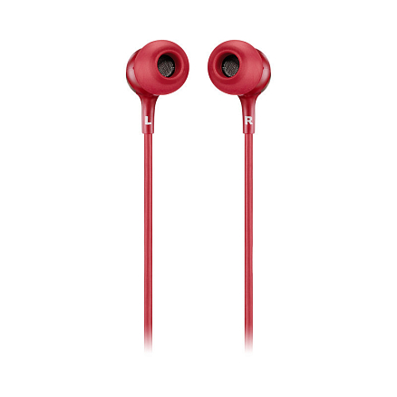 Наушники JBL Live 100 вакуумные с микрофоном красные