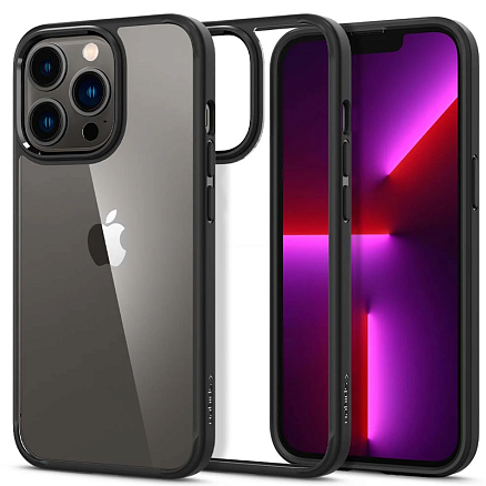 Чехол для iPhone 13 Pro гибридный Spigen SGP Ultra Hybrid прозрачно-черный матовый